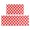 Red and White Checkered Pattern, variant on Rainbow Checkered Pattern Anti Fatigue Kitchen Rugs Set Of 2, Non Slip Washable Decorative Floor Mats for Kitchen Sink Laundry, 17"x30" and 17"x47"