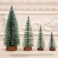 thumbnail image 3 of Mini árbol de Navidad, decoraciones festivas con base de madera. 10 cm, 3 of 9