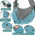thumbnail image 4 of PetAmi Dog Sling Carrier for Small Dogs, Puppy Carrier Sling Purse, Dog Bags For Traveling, Carrying Bag to Wear Medium Cat, Adjustable Crossbody Pet Sling Travel, Poop Bag Dispenser, Max 10 lbs, Blue, 4 of 7