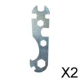 thumbnail image 1 of Juego de 2 llaves universales para bicicleta en acero resistente , 2 piezas, 1 of 8