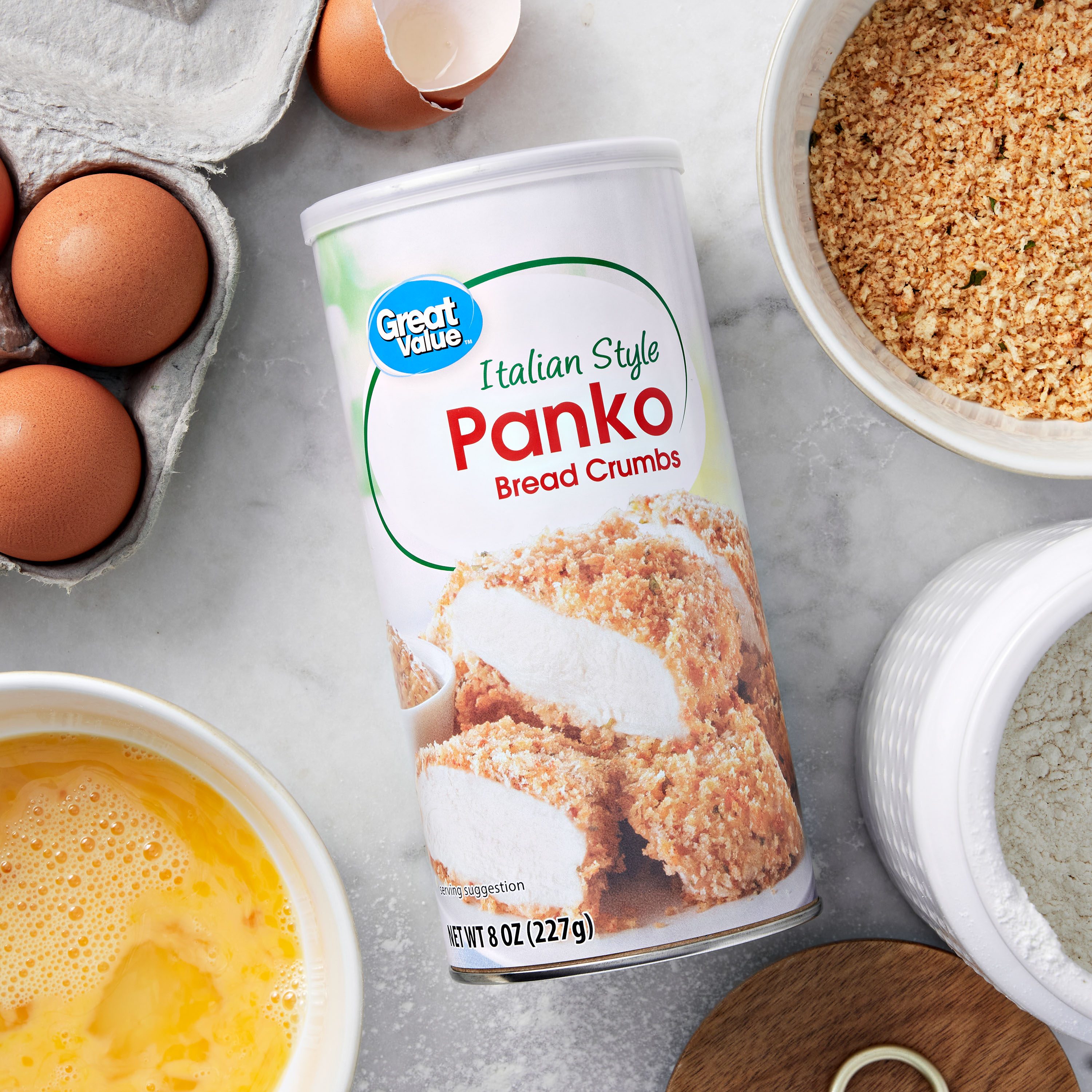 5 Pack Great Value Italian Seasoned Panko Bread Crumbs 8 Oz Walmart Com 5 Pack Great Value Italian Seasoned Panko Bread Crumbs 8 Oz Walmart Com