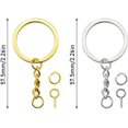 thumbnail image 3 of 220 accesorios llaveros de metal brillar con anillas plata, 3 of 5
