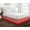 Brick Red/Red, variant on D.N.G. BEDDINGS 1 Piece Split Corner Two Tone Tailored Bed Skirt, Full Size 24 Inch Deep Pocket, 800 Thread Count, 100% Egyptian Cotton, Solid Silver/Burgundy Color.