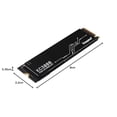 thumbnail image 5 of Kingston SSD KC3000, 2048 GB, M.2 2280, NVMe PCIe Gen 4.0, Lectura: 7000MB/s y Escritura: 7000MB/s, SKC3000D/2048G, 5 of 5