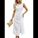 thumbnail image 2 of Vestidos Casuales para Mujer, Vestido de Color Liso, Chaleco Sin Mangas, Falda de Verano con Temperamento Ceñido A la Cintura. L, 2 of 10
