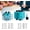 1PCS Blue, variant on 4 In 1 Math Stamp Roller, Multiplication & Fill-In-The-Blank Practice, Roller Digital Teaching Stamps W/Refill Ink, Classroom & Home Use