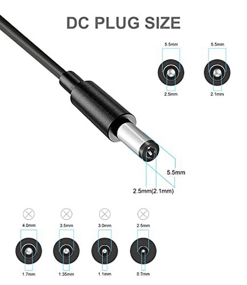 Adaptateur Secteur 12V 250cm Pour Claviers Yamaha PSR, YPG, DGX, Etc. | Compatible Pianos Portables & Claviers Numériques - Remplacement Alimentation