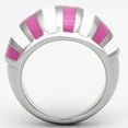 thumbnail image 3 of Luxe Jewelry Designs Women's Stainless Steel Tapered Ring with Multicolor Epoxy - Size 9 (Pack of 2), 3 of 4