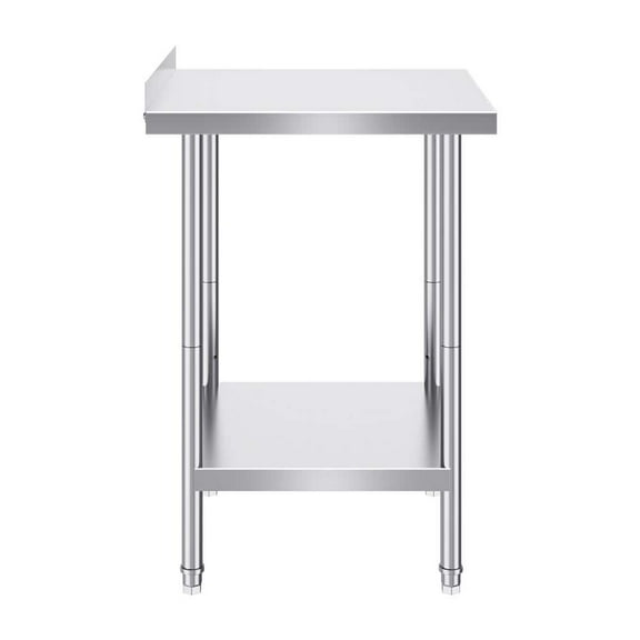 24 x 24 x 36 in. Stainless Steel Work Table, Commercial Kitchen Prep Table Heavy Duty Adjustable Height Worktable
