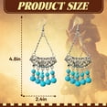 thumbnail image 2 of DESIGNICE Western Earrings,Metal Western Earrings,Artistic Style Western Jewelry for Women,4.8"X2.4",Style2, 2 of 7