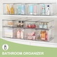 thumbnail image 3 of Stackable Storage Drawers, Large 1 Pack, Easily Assemble Acrylic Bathroom Closet Undersink Organizers and Storage, Plastic Storage Bins for Kitchen Cabinets, Pantry, Makeup Organization, 3 of 7