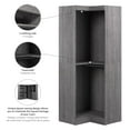 thumbnail image 3 of Bestar Corner storage unit in Bark Gray, 3 of 4