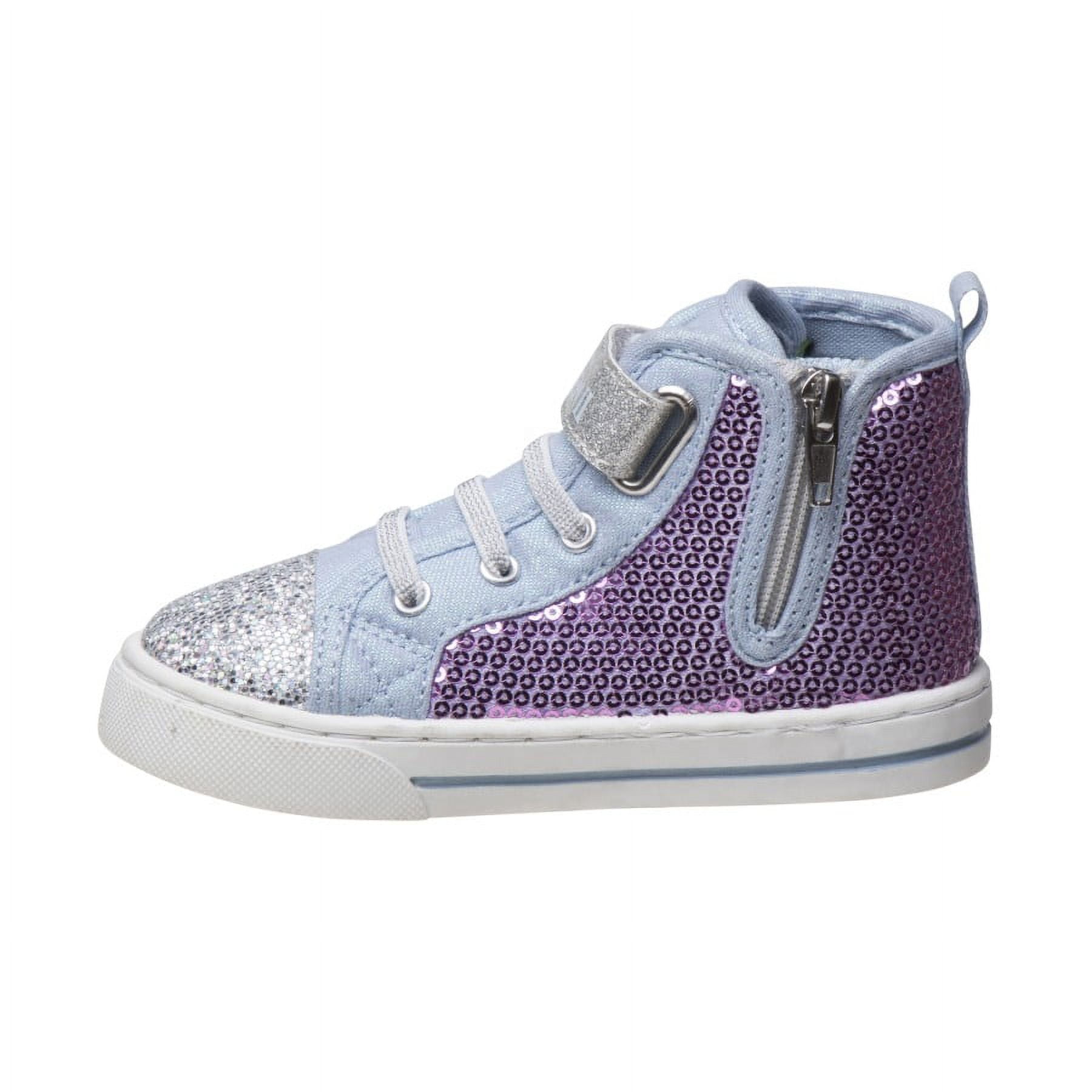 Disney Girl Frozen High Top Casual Sneakers with Sequins