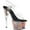 Clear/Rose Gold Hologram Inserts Synthetic, variant on Women's Pleaser Adore 708HGI Ankle Strap Sandal