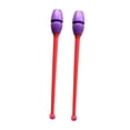 thumbnail image 1 of Palos de gimnasia rítmica de dos colores, equipo de entrenamiento portátil de goma cabeza violeta, 1 of 9