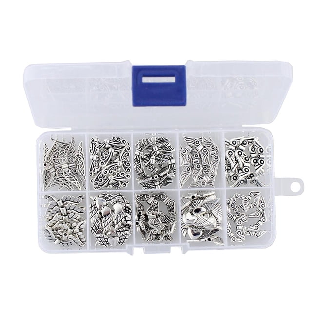 Accesorios de Joyería Salvador 100 Piezas Espaciadoras de Aleación Plata antigua