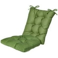 thumbnail image 1 of Klear Vu The Gripper Non-Slip Rocking Chair Cushion Set with Thick Padding Includes Seat Pad & Back Pillow with Ties for Indoor Living Room Rocker 17x17 Inches 2 Piece Set Green, 1 of 2