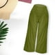 thumbnail image 2 of Gibobby pantalones para mujer Pantalones de yoga de pierna ancha para mujer Pantalones deportivos elásticos de talle con bolsillos Pantalones rectos casuales (Aqua, L), 2 of 5
