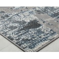 thumbnail image 4 of Rugs America Astor AD40C Silver Platinum Transitional Abstract Gray Area Rug, 5'3"x7'0", 4 of 4