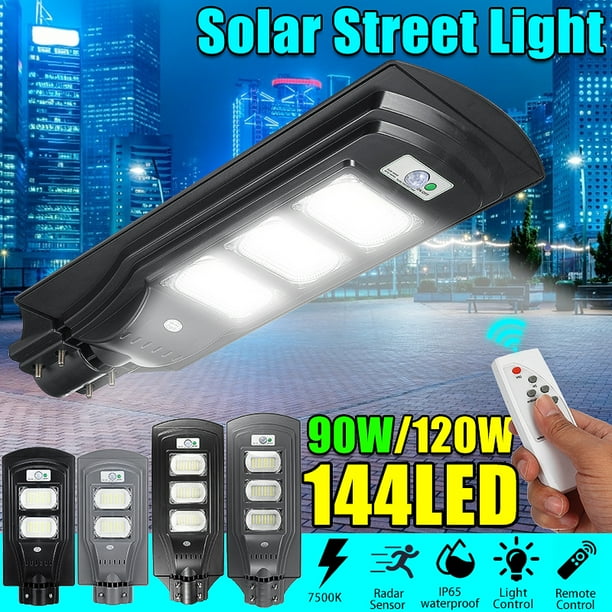 Remote Control LED Solar Garden Lights Outdoor Waterproof Street Area