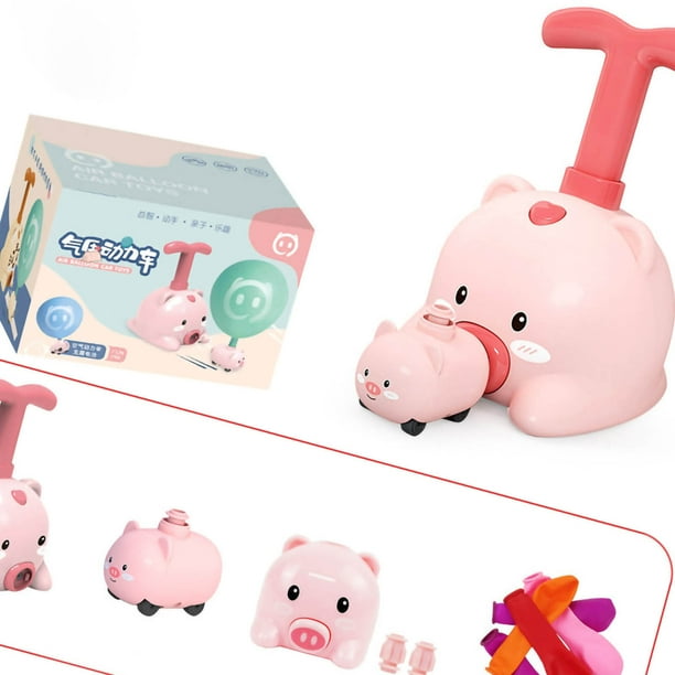 Coche propulsado por globos para niños, juguete lanzador impulsado por globos, juguete lanzador de globos, juguetes para coches propulsados por globos, funcionalidad versátil