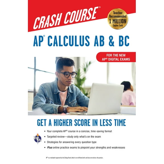 Advanced Placement (AP) Crash Course Ap(r) Calculus AB & BC Crash Course 3rd Ed., Book   Online: Get a Higher Score in Less Time, (Paperback)