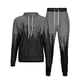 thumbnail image 5 of Bellella Conjuntos de jogger para hombre Sudaderas de dos piezas + Trajes de pantalón Conjunto de chándal con capucha Sudaderas con capucha informales Sudadera de 2 piezas Ropa de salón, 5 of 6