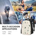 thumbnail image 6 of DouZhe Lightweight Backpack, Travel Outdoor Hiking Bag School Bookbag Casual Daypack Retro Leaves Texture Prints Backpacks for Women Men, 6 of 7