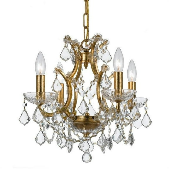 Crystorama Lighting - Four Light Mini Chandelier - Mini Chandelier - Filmore -