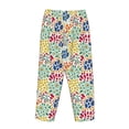 thumbnail image 5 of Goofa Cartoon Flowers Printed Soft Pajama Pants for Women, Wide Leg Comfy Casual Lounge Yoga Pants-Large, 5 of 9