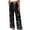 Black 03, variant on Womens Wide Leg Pants Graphic Printed Elastic Waist Drawstring Loose Fit Summer Beach Vacation Trousers with Pockets