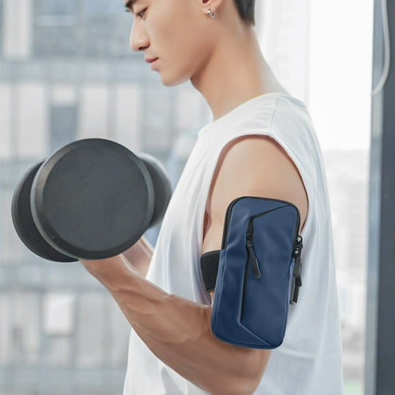 Waterproof Phone Arm Bag, Reflective Running Armband, Universal 7 Fitness Phone Holder, Sweatproof Cycling/Hiking Accessory