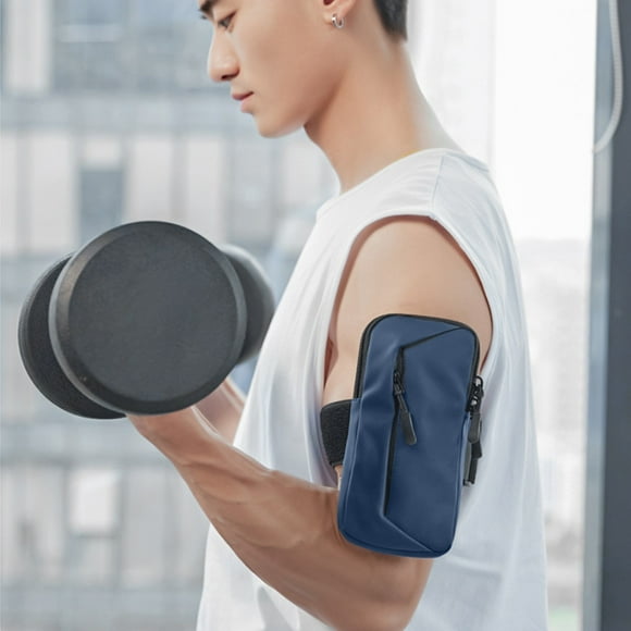 6.7 Inches Running Phone Arm Bag Outdoor Phone Bag Arm Strap Waterproof Wrist Bag With Fluorescent Strip Outdoor Sports Equipment