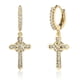 thumbnail image 4 of Pendientes joyería de moda Pendientes pequeños para hombres Mujeres Amante Oro Hugo Pendientes Aro Cruz, 4 of 8
