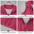 thumbnail image 5 of Hooded Vest for Women Sleeveless Zip up Lightweight Breathable Shirts with Pocket, Flattering Fit Layering Vest QURATI, 5 of 6