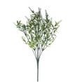 thumbnail image 2 of Sinhoon 8 Bundles Artificial Lavender Flowers Outdoor Fake Plants UV Resistant Plants Faux Plastic Plants for Outdoor Indoor Home Window Garden Wedding Porch Box Hanging Plants Decor (White), 2 of 17
