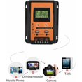 thumbnail image 5 of CHAO Controlador de carga Solar MPTT, Panel Solar de 12V/24V, regulador de batería, Panel de pantalla LCD USB Dual, regulador de corriente 30A, negro y naranja, 5 of 5