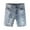 Blue-2713, variant on KIDSCOOL SPACE Baby Little Big Boys Denim Shorts,Elastic Waistband Inside Ripped Holes Jeans Summer Wear, Light Blue,2-3 Years