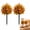 2pcs, variant on Artificial Fall Pumpkin Tree Stakes, 22in Halloween Topiary Decor