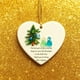 thumbnail image 3 of Adornos navideños, regalos navideños, adorno navideño de vidrio marino en forma de corazón, artículos decorativos 2D., 3 of 5