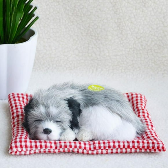 Plush Toy Simulator Dog Barking Pad Simulation Sleeping Dog Toy Car Ornament Cute Auto Accessories; Plush Toy Simulator Dog Barking Pad Simulation Sleeping Dog Toy
