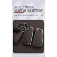 thumbnail image 3 of Key Cover Fit for Audi Flip Folding Key Fob,Solid Metal and Leather Key Protector for A1 A3 A4 A5 A6 A6L A8 Q2 Q3 Q5 Q7, 3 of 7