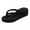 Black, variant on Women's Arch Support Flip Flops , Flip Flops Wide Feet Women Women's Ladies Platform Wedges Bohemian Beach Shoes Slippers Sandals