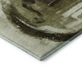 thumbnail image 3 of Addison Rugs Mayfield Premium Machine Washable Transitional Music Brown Round Rug, 8' x 8', 3 of 6