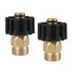 thumbnail image 1 of 2 piezas de accesorios de conector rápido de latón M22 y M22 para mangueras de jardín y ra a presión Baoblaze Adaptador de lavado a presión, 1 of 8