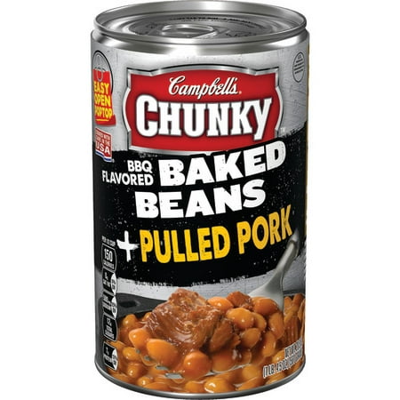 (6 Pack) Campbell's Chunky BBQ Flavored Baked Beans & Pulled Pork, 20.5
