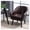 Brown A, variant on Leather Accent Chair, Dining Chairs Modern, Modern Club Chair With Solid Wooden Legs Mid-century Armchair With Wingback And Backrest For Living Room Bedroom Reception Room Office