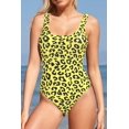 thumbnail image 2 of Trajes de baño de una Pieza con Cuello Cuadrado Retro para Mujer Trajes de baño sin Espalda Impresi贸n - Y24 M Impresi贸n - Y24 M Xishao ropa, 2 of 2