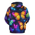 thumbnail image 3 of Dreamy Purple Butterfly Pattern 3d Sweatshirts Hoodie Fashion Casual Personality Men's Women Street Hoodie Pullovers Long Sleeve Comfortable Top, 3 of 6