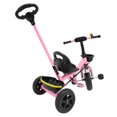 thumbnail image 6 of LELINTA Kids Tricycles with Push Handle & EVA Upgraded Training Wheels Toddler Balance Bike,White Pink Red, 6 of 8